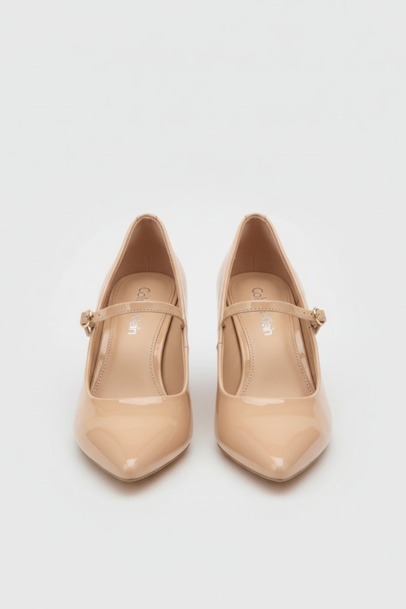 Calvin Klein Stilettos beige con correa para mujer