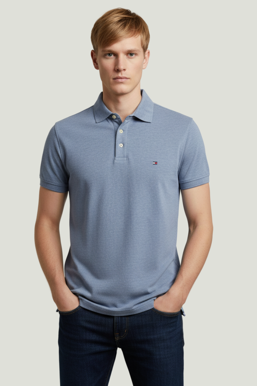 Tommy Hilfiger Polo azul para hombre