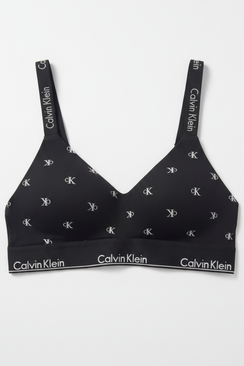 Calvin Klein Bralette negro para mujer en algodón