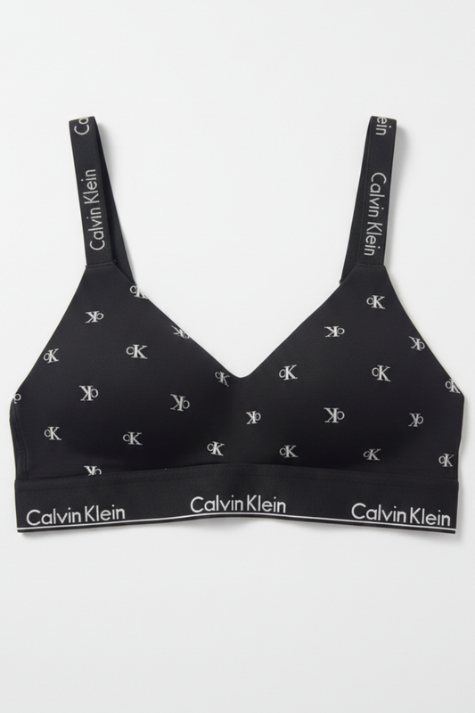 Calvin Klein Bralette negro para mujer en algodón