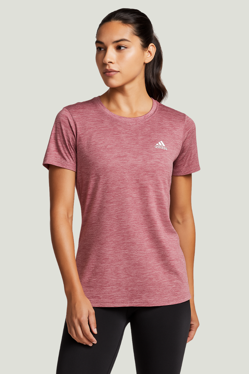 Adidas Camiseta deportiva rosa para mujer