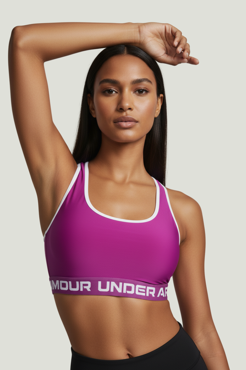 Under Armour Top deportivo morado para mujer