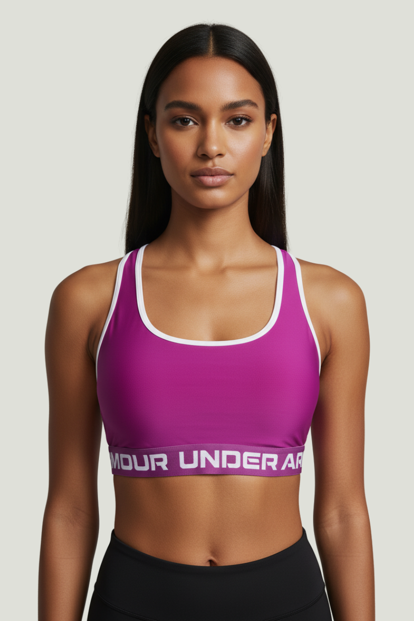 Under Armour Top deportivo morado para mujer