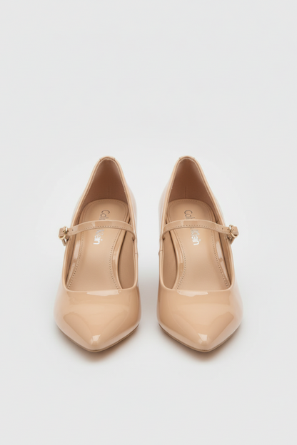 Calvin Klein Stilettos beige con correa para mujer