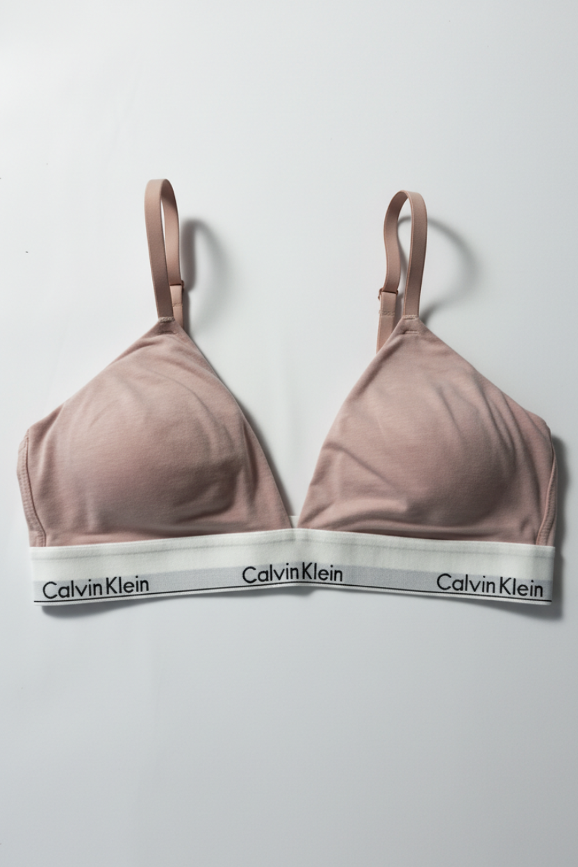 Calvin Klein Bralette rosa pastel para mujer