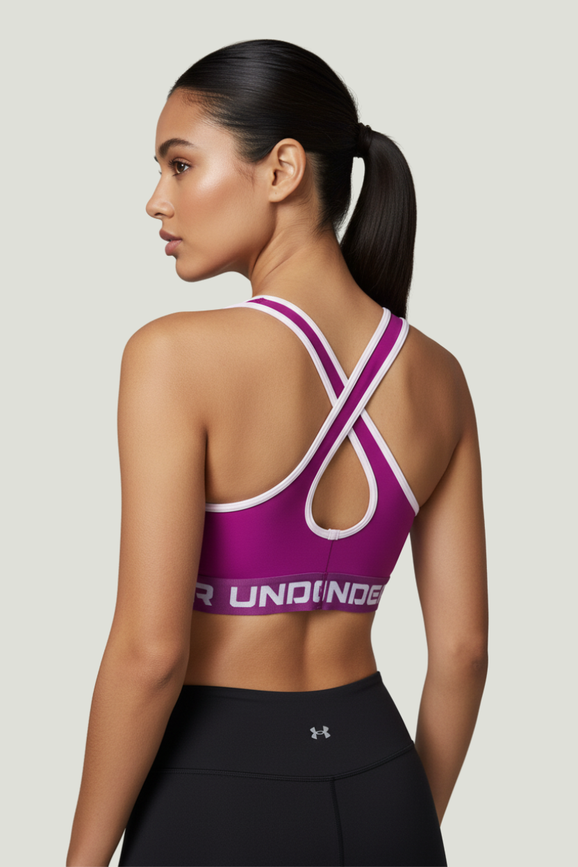 Under Armour Top deportivo morado para mujer