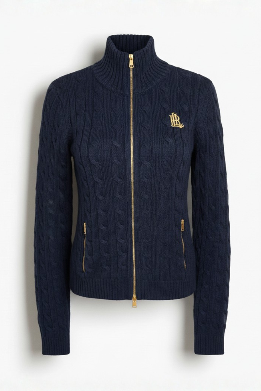 Buso con cremallera tejido azul oscuro mujer Polo Ralph Lauren