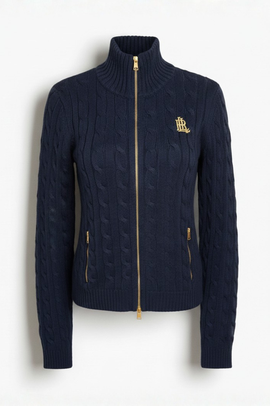 Buso con cremallera tejido azul oscuro mujer Polo Ralph Lauren