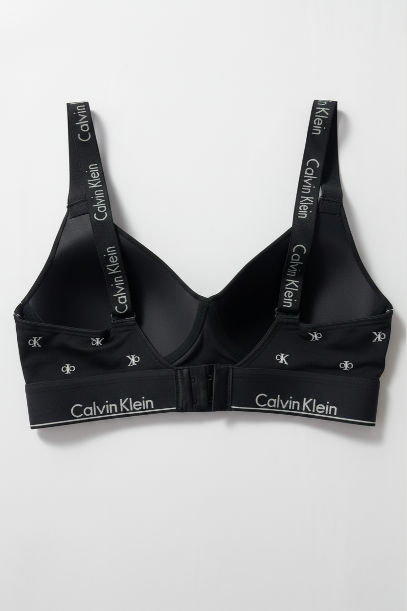 Calvin Klein Bralette negro para mujer en algodón